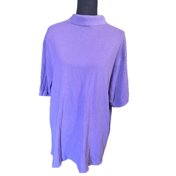 Lacoste Purple Short Sleeve Polo Shirt - Picture 5 of 8